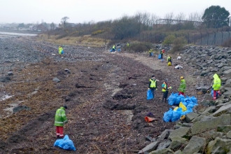 Beach clean Kilroot April 2016