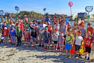 Ballintoy rockpool group shot 2017