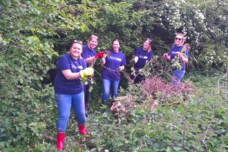 Danske Bank volunteers at Bog Meadows