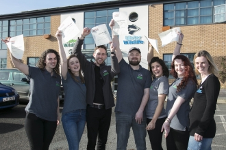 Trainees receiving their Lantra certificates 