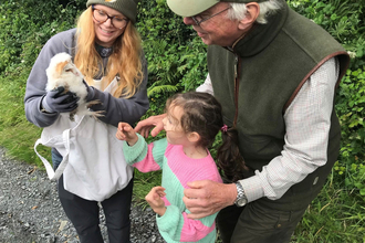 Katy, David and his granddaughter 