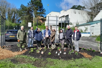 Jessica with Bog Meadows Garden Volunteers